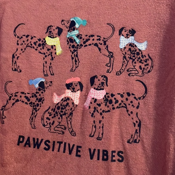 girls postive vibes high low sweater size 4/5 - Picture 2 of 3